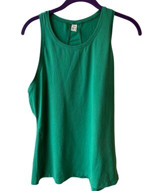 Medium all in motion Green Tank Top Workout Shirt Racerback Stretch